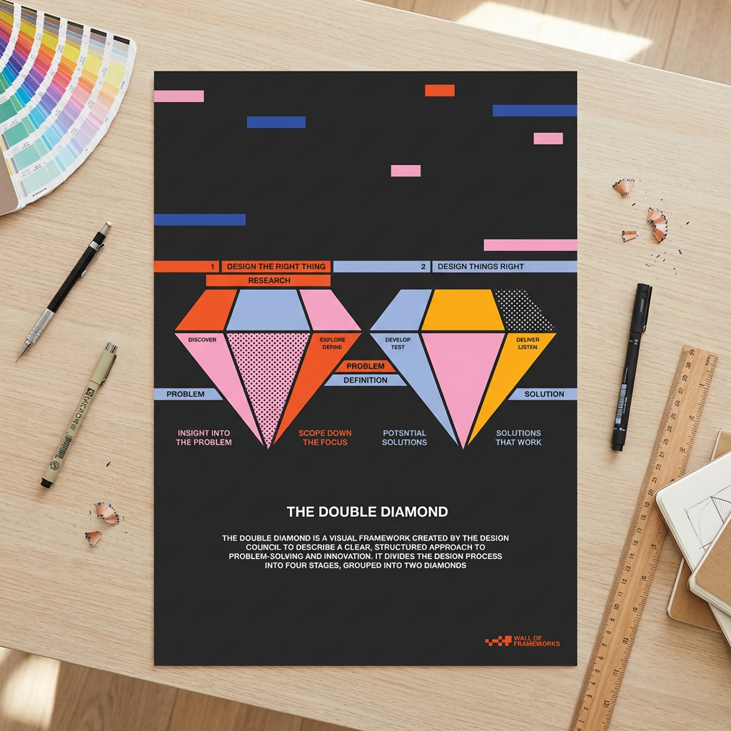 Double Diamond Print, Geometric & Dark