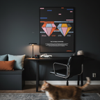 Double Diamond Print, Geometric & Dark