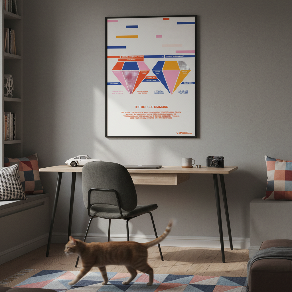 Double Diamond Print, Geometric & Light