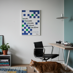 SMART GOALS Print, Blue