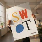 SWOT Analysis Print, Bauhaus