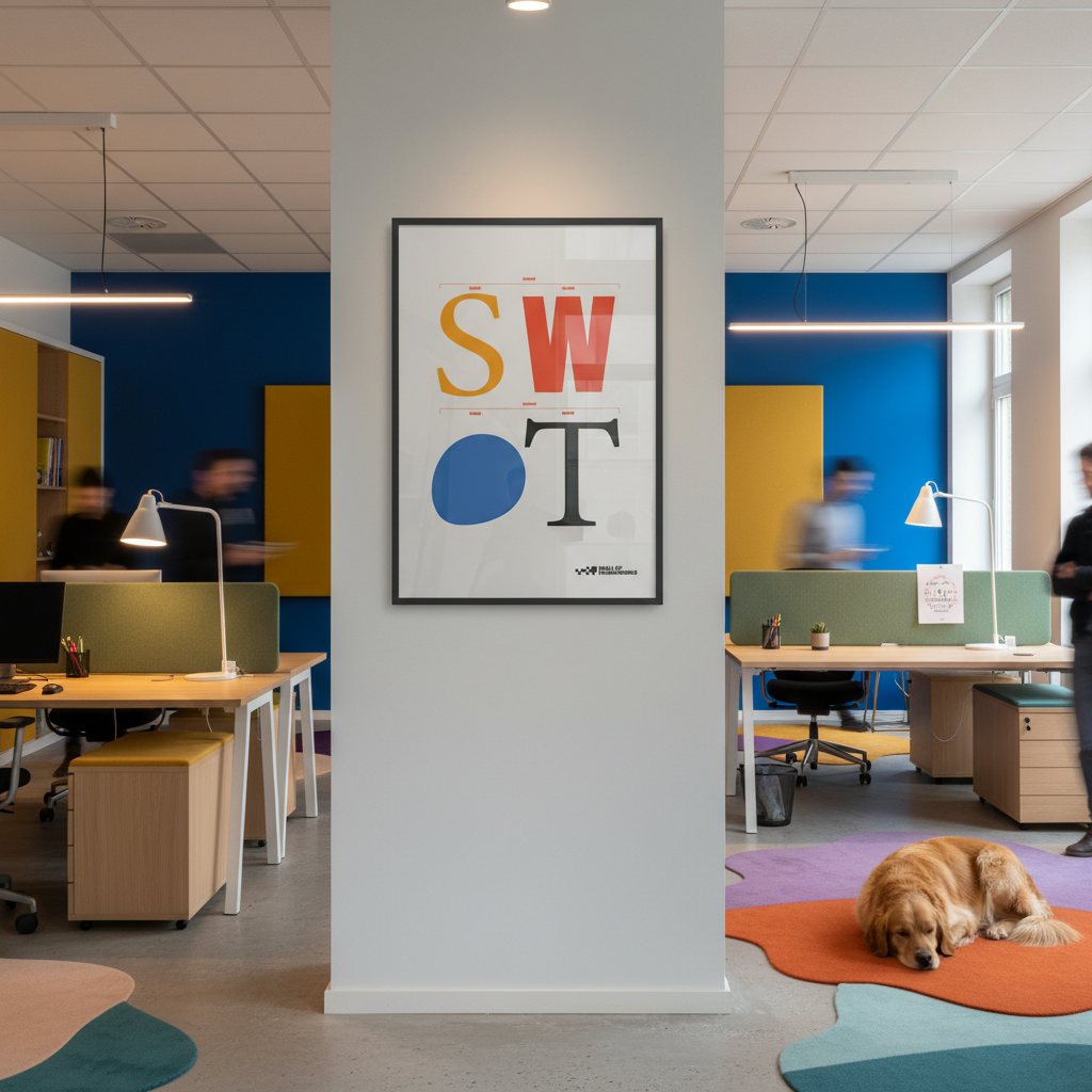 SWOT Analysis Print, Bauhaus