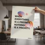 Priorities Print, Light