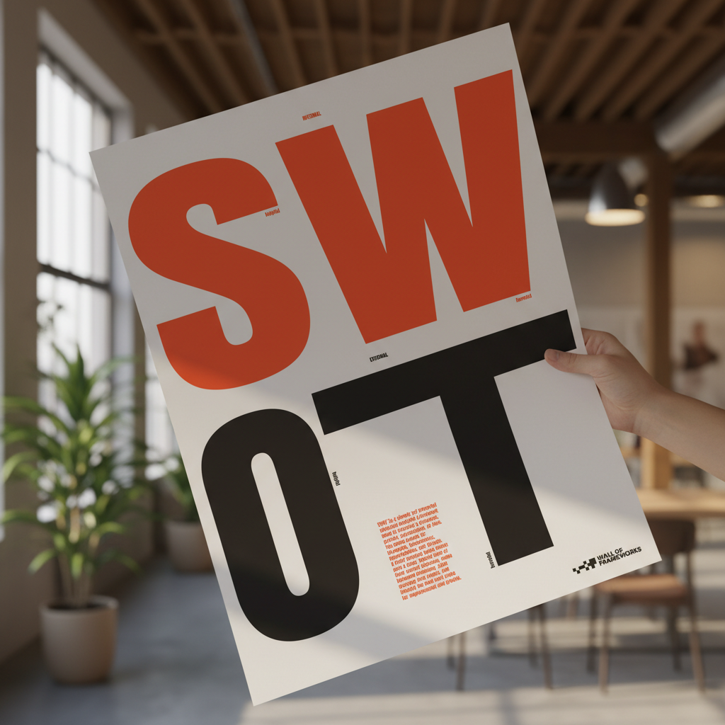 SWOT Analysis Print, Red